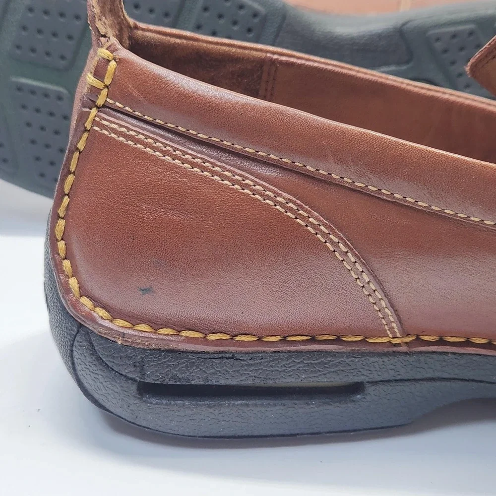 Cole Haan Air Tucker Venetian Shoes Mens Size 10.5 Brown Leather Slip On Loafers